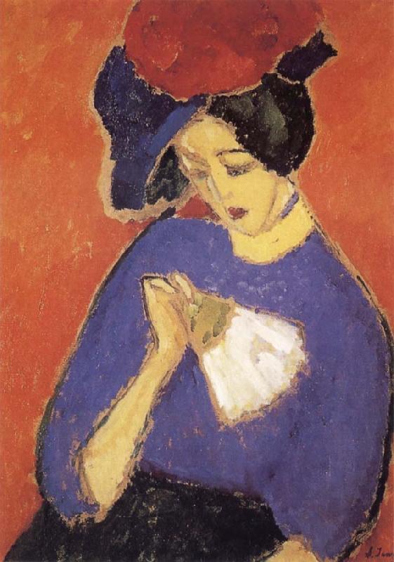 Alexei Jawlensky Woman with a Fan